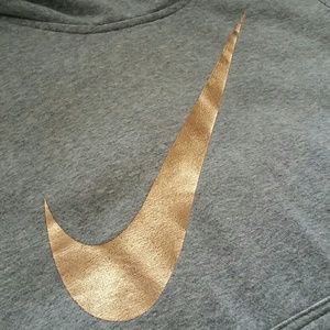 Grey Nike cowl neck hoodie